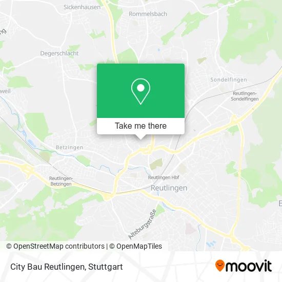 Карта City Bau Reutlingen