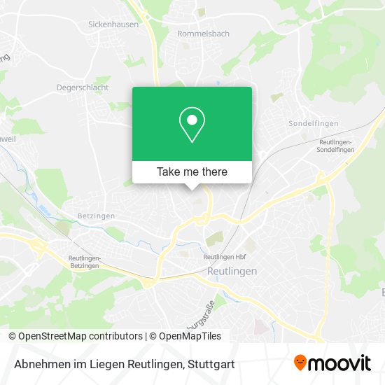 Abnehmen im Liegen Reutlingen map