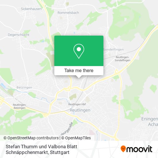 Stefan Thumm und Valbona Blatt Schnäppchenmarkt map