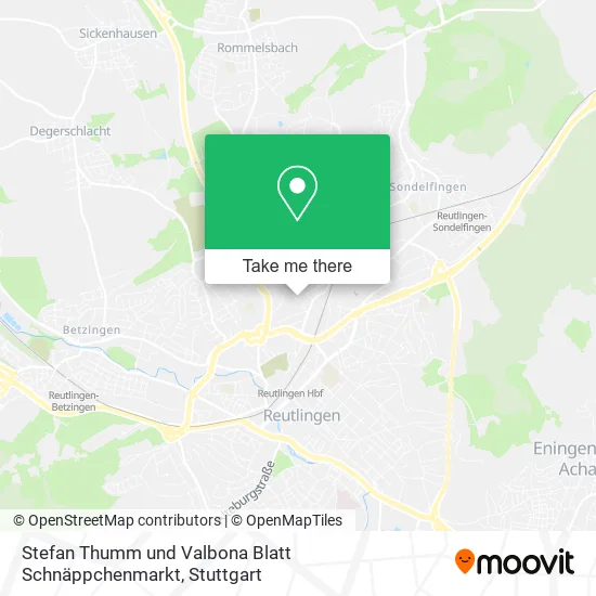 Карта Stefan Thumm und Valbona Blatt Schnäppchenmarkt