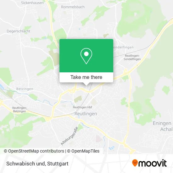 Карта Schwabisch und