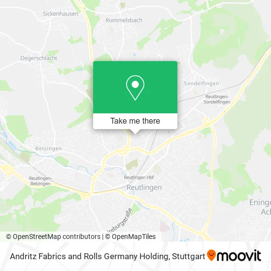Карта Andritz Fabrics and Rolls Germany Holding