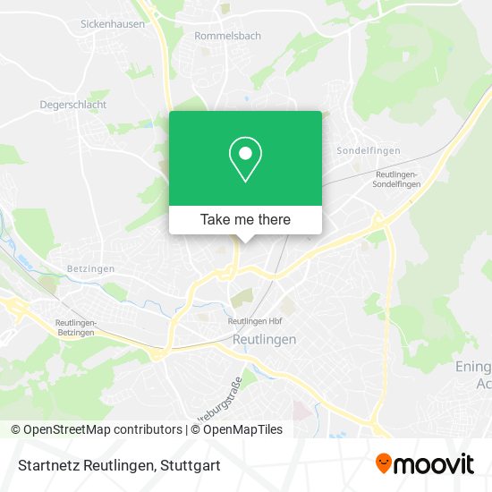 Startnetz Reutlingen map