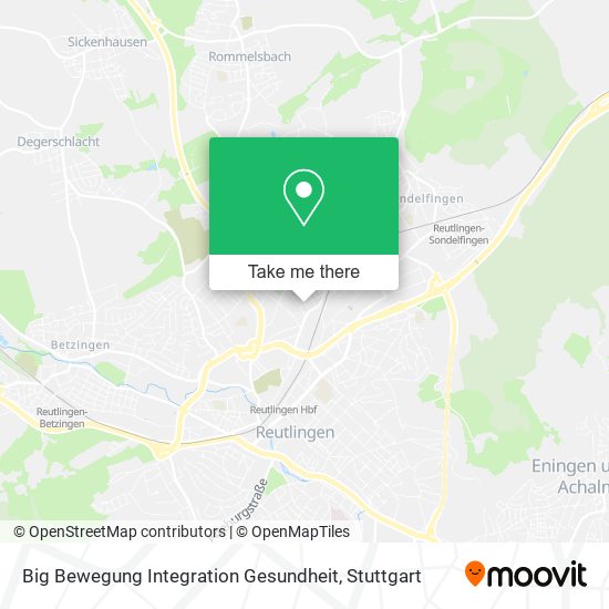 Карта Big Bewegung Integration Gesundheit