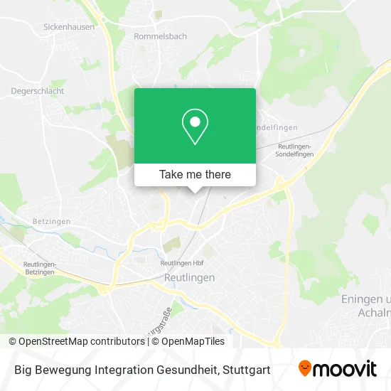 Карта Big Bewegung Integration Gesundheit