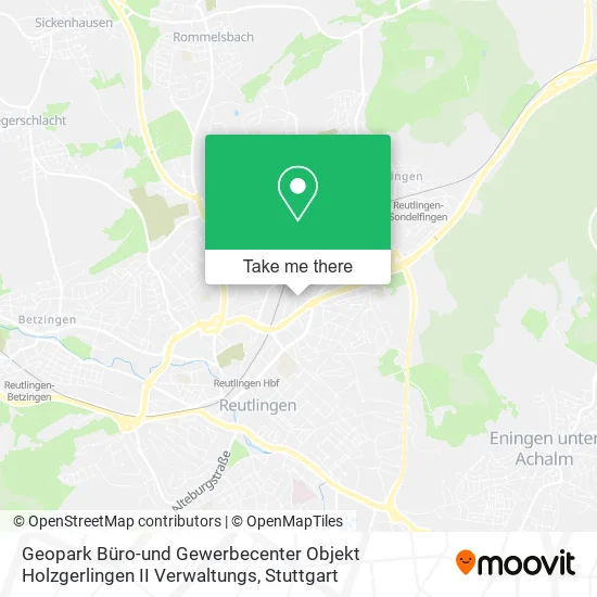 Карта Geopark Büro-und Gewerbecenter Objekt Holzgerlingen II Verwaltungs