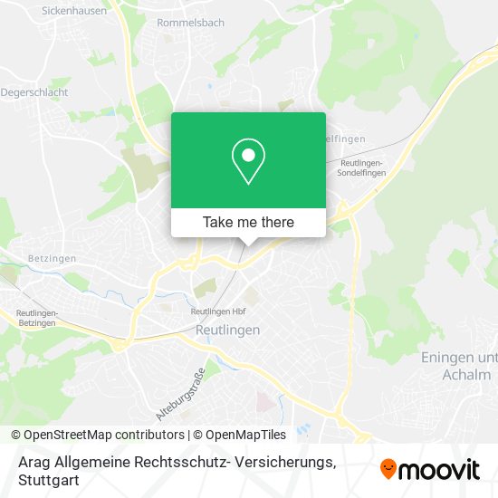 Arag Allgemeine Rechtsschutz- Versicherungs map