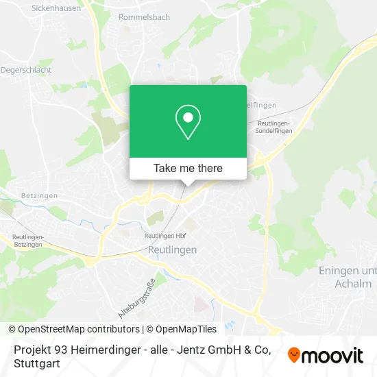 Карта Projekt 93 Heimerdinger - alle - Jentz GmbH & Co
