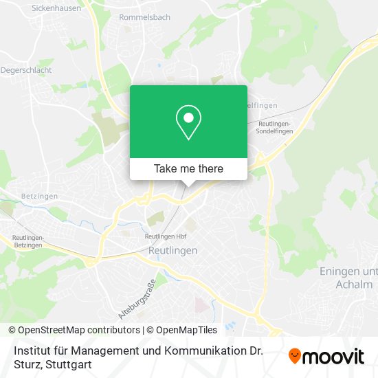 Institut für Management und Kommunikation Dr. Sturz map