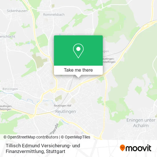 Карта Tillisch Edmund Versicherung- und Finanzvermittlung