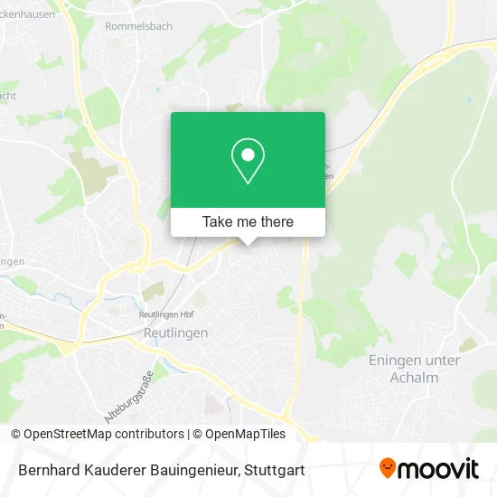 Карта Bernhard Kauderer Bauingenieur