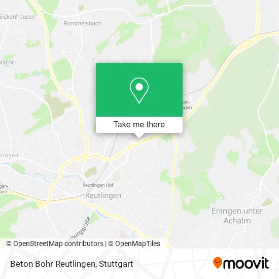 Карта Beton Bohr Reutlingen
