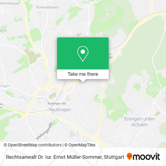 Rechtsanwalt Dr. Iur. Ernst Müller-Sommer map