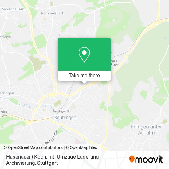 Hasenauer+Koch, Int. Umzüge Lagerung Archivierung map