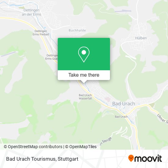 Bad Urach Tourismus map