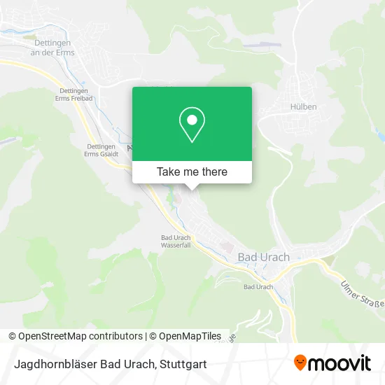 Карта Jagdhornbläser Bad Urach