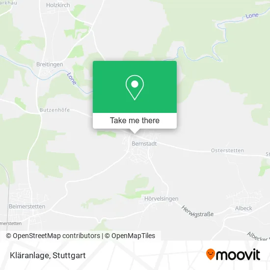 Карта Kläranlage