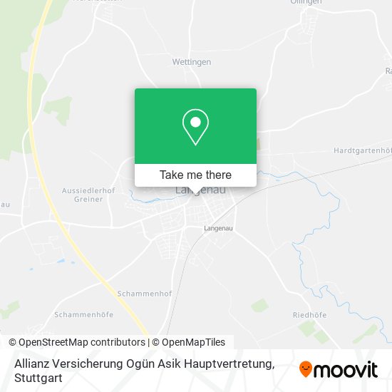 Allianz Versicherung Ogün Asik Hauptvertretung map