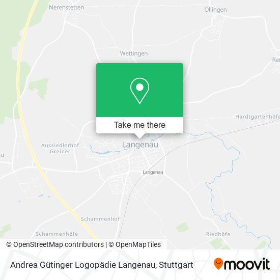 Andrea Gütinger Logopädie Langenau map