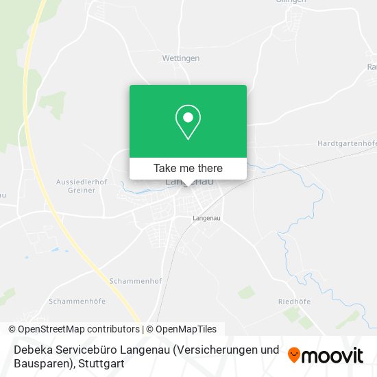 Debeka Servicebüro Langenau (Versicherungen und Bausparen) map