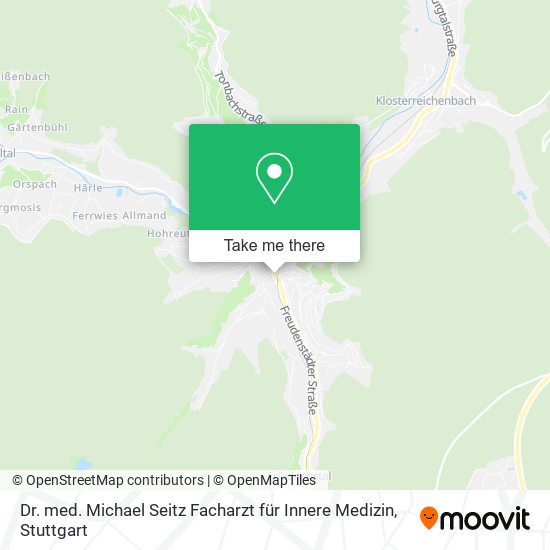 Dr. med. Michael Seitz Facharzt für Innere Medizin map