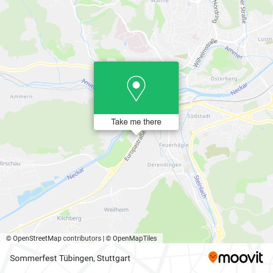 Sommerfest Tübingen map