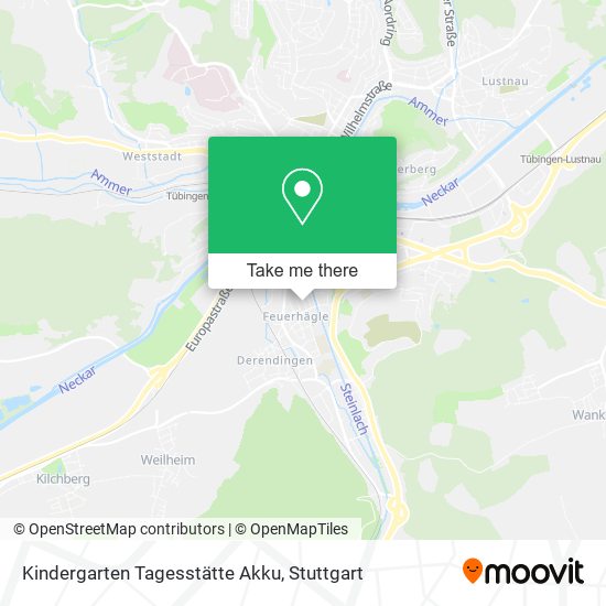 Kindergarten Tagesstätte Akku map