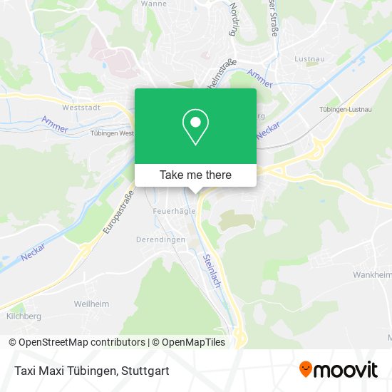 Карта Taxi Maxi Tübingen