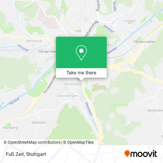 Карта Fuß Zeit