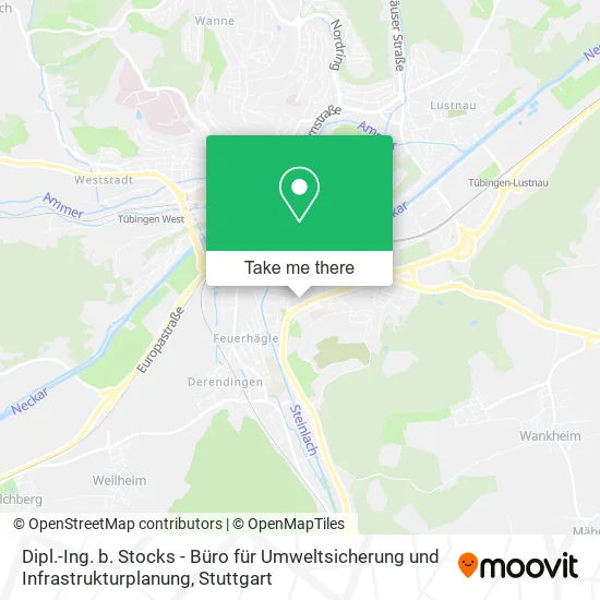 Карта Dipl.-Ing. b. Stocks - Büro für Umweltsicherung und Infrastrukturplanung