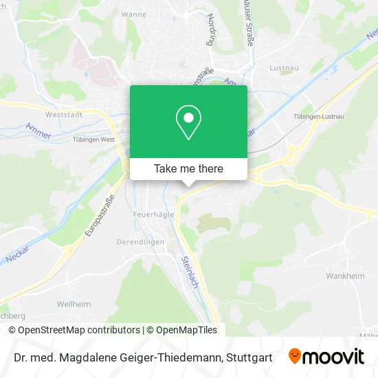 Карта Dr. med. Magdalene Geiger-Thiedemann