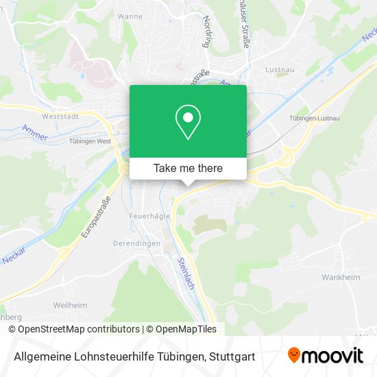 Allgemeine Lohnsteuerhilfe Tübingen map