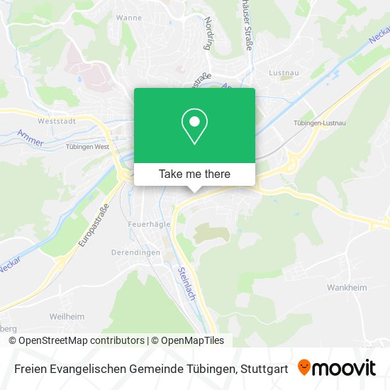 Freien Evangelischen Gemeinde Tübingen map