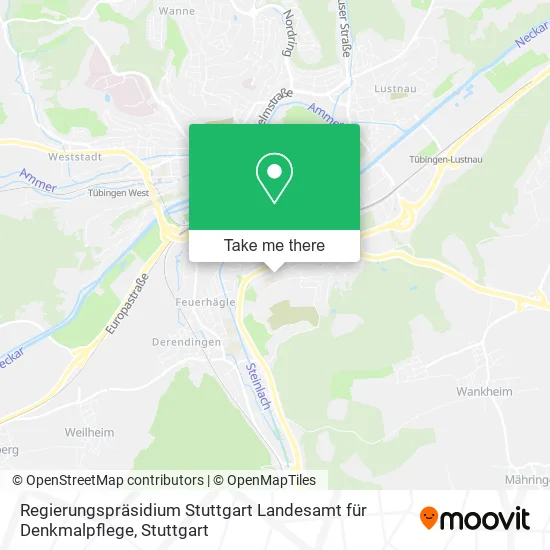 Карта Regierungspräsidium Stuttgart Landesamt für Denkmalpflege