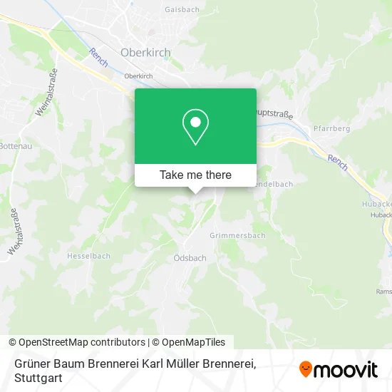 Карта Grüner Baum Brennerei Karl Müller Brennerei
