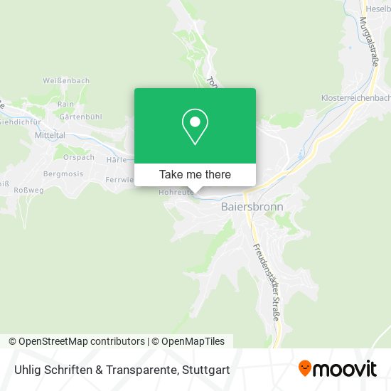 Uhlig Schriften & Transparente map