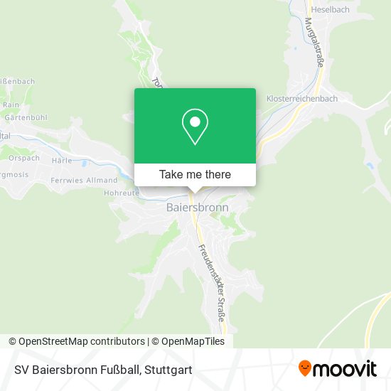 SV Baiersbronn Fußball map