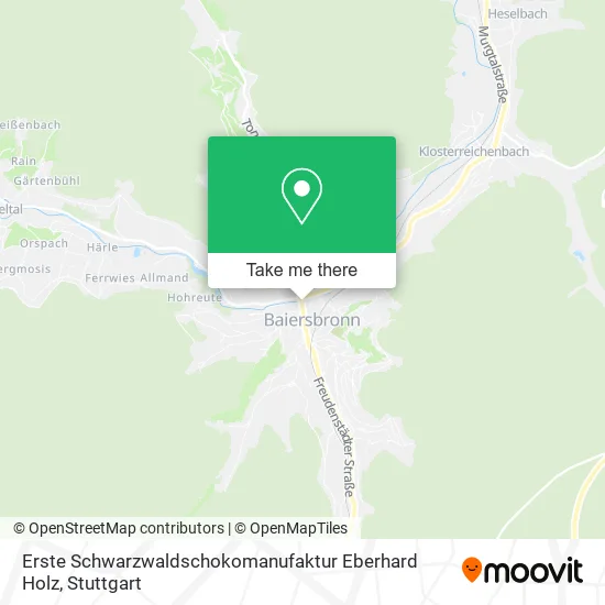 Карта Erste Schwarzwaldschokomanufaktur Eberhard Holz