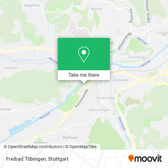 Карта Freibad Tübingen