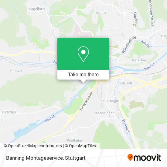 Карта Banning Montageservice