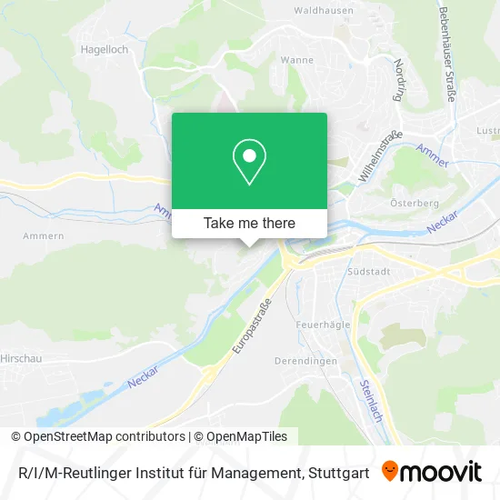 Карта R / I/M-Reutlinger Institut für Management
