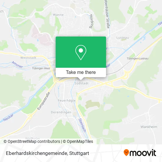 Карта Eberhardskirchengemeinde