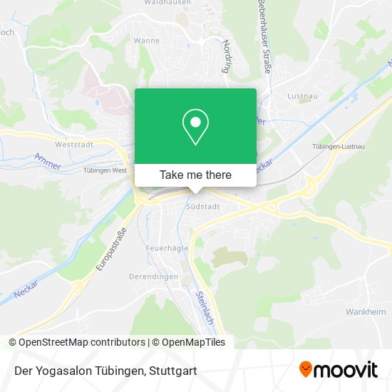 Der Yogasalon Tübingen map