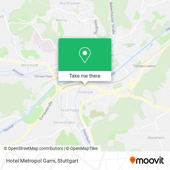 Hotel Metropol Garni map