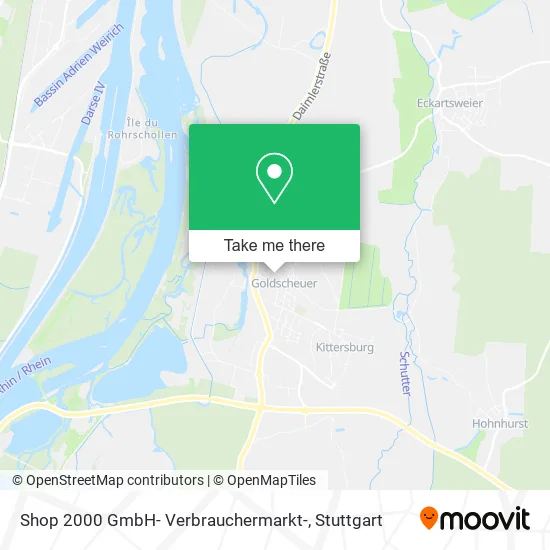Карта Shop 2000 GmbH- Verbrauchermarkt-