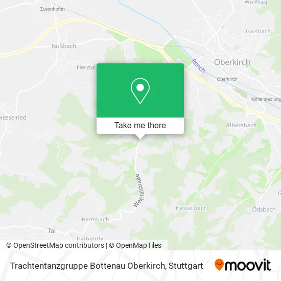 Карта Trachtentanzgruppe Bottenau Oberkirch