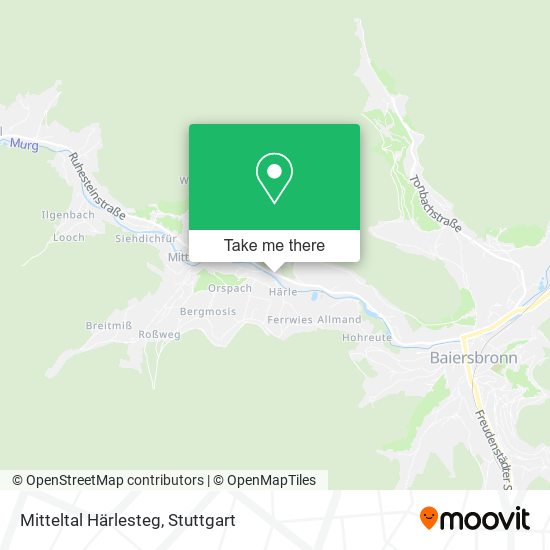 Mitteltal Härlesteg map
