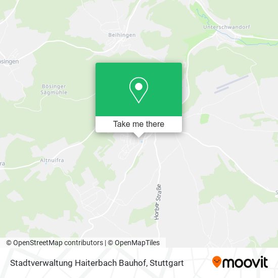 Stadtverwaltung Haiterbach Bauhof map