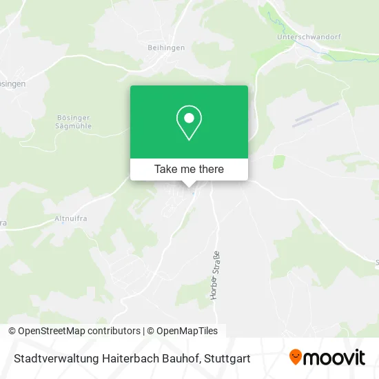 Карта Stadtverwaltung Haiterbach Bauhof