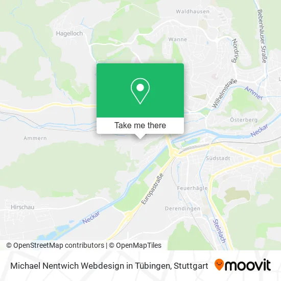 Карта Michael Nentwich Webdesign in Tübingen